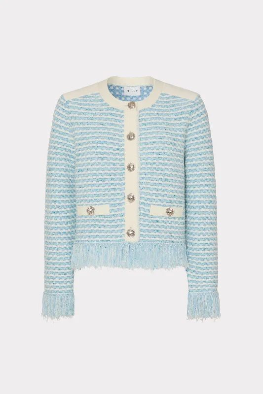 Baby SweatersTextured Fringe Cardigan Jacket