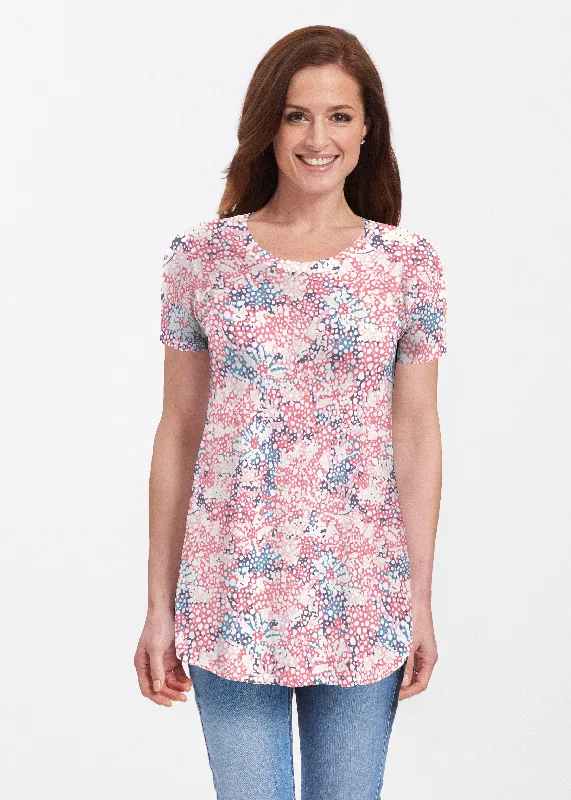 chic women's tops for everyday wearTulips are Back (7880) ~ Short Sleeve Butterknit tunic