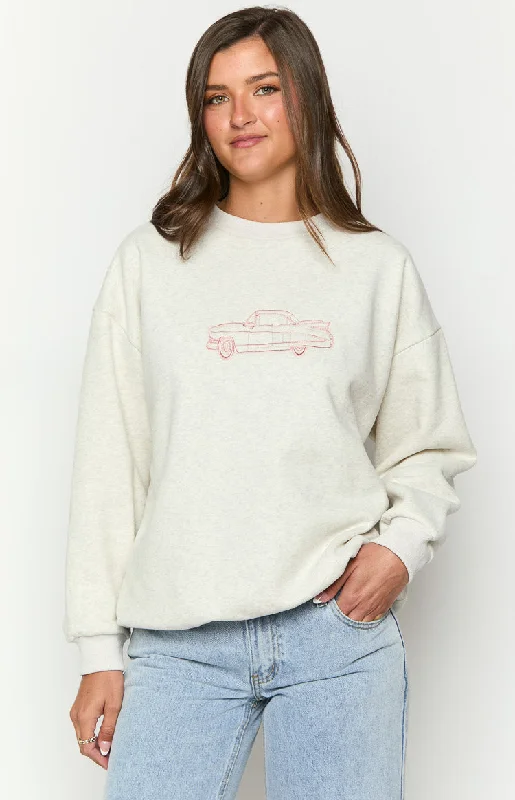 Stylish Trendy Pullover SweatersElodie Grey Crew Neck Sweater