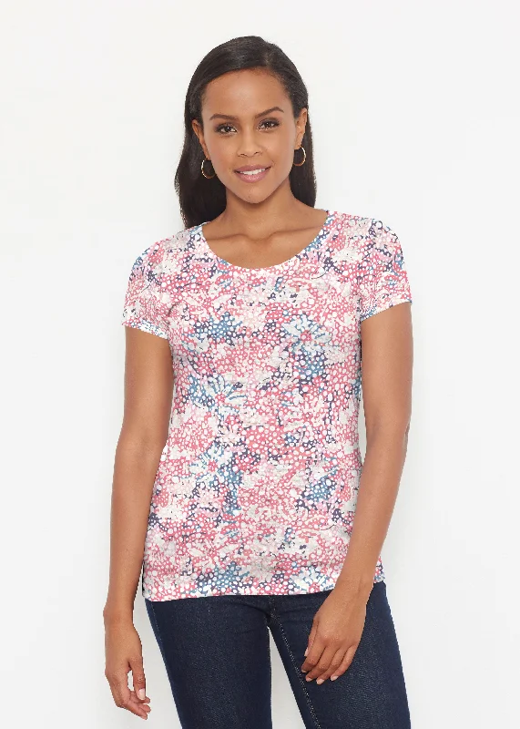 cozy women's tops for fall and winterTulips are Back (7880) ~ Short Sleeve Scoop Shirt