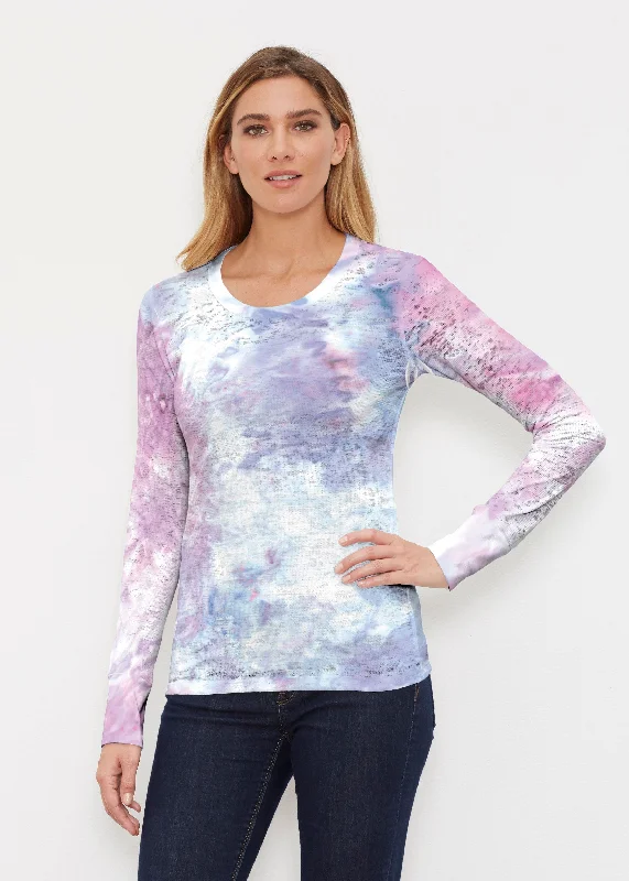 women's tops for those who want to add a personal touch to their wardrobe with unique and one-of-a-kind piecesBoho Ice (16230) ~ Thermal Long Sleeve Crew Shirt