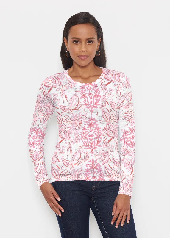 off-the-shoulder women's topsScarlett (8052) ~ Signature Long Sleeve Crew Shirt