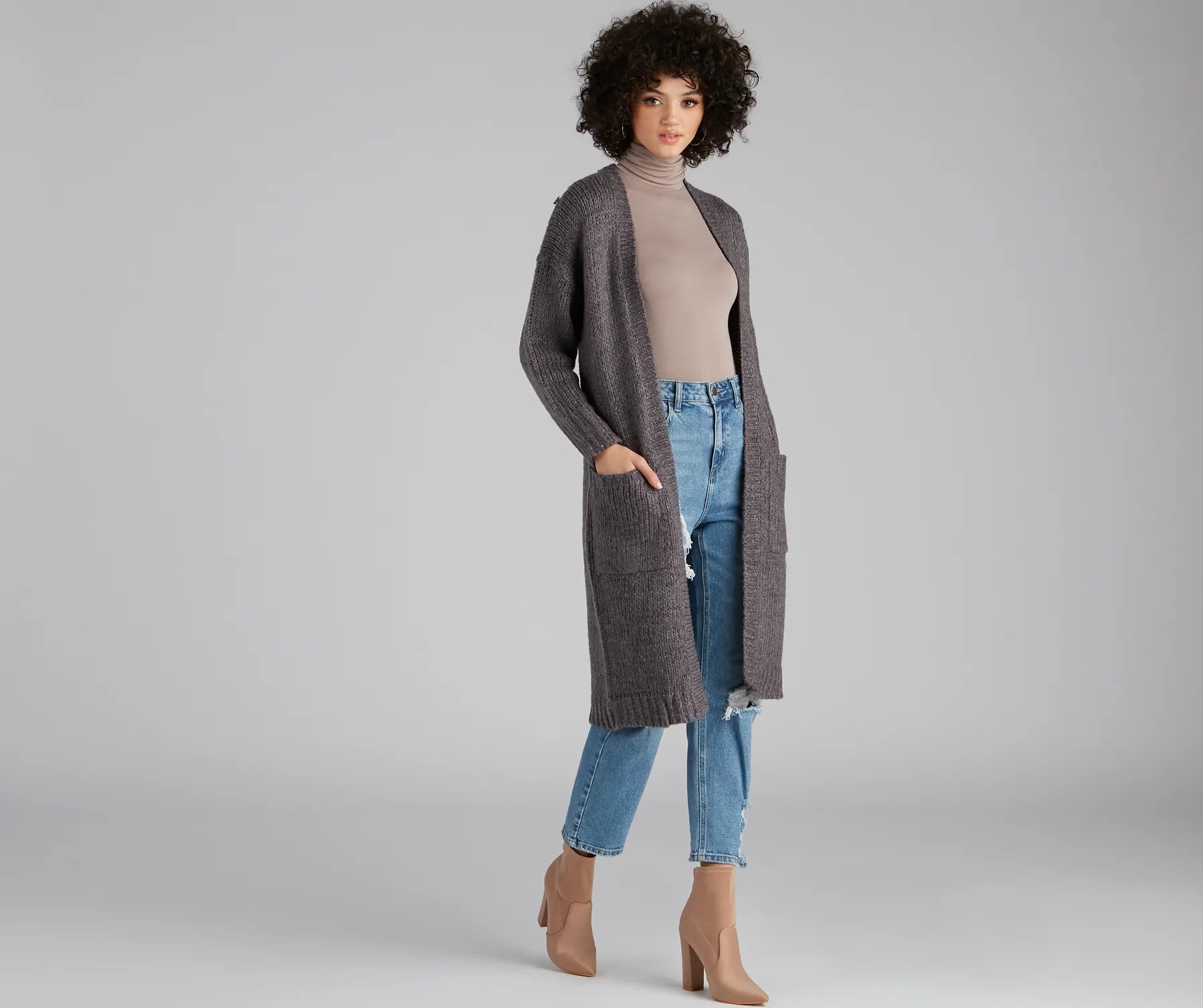 Stylish SweatersOn The Town Knit Cardigan