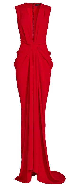 prom dress color trendsRed Prom Dress,Pleated Evening Dress,Fashion Prom Dress S8823