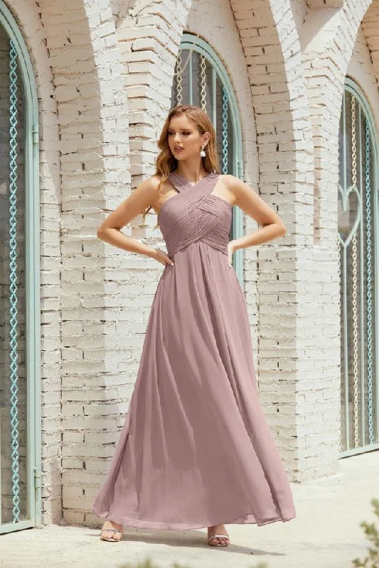 pastel prom dressesHalter Bridesmaid Dresses Formal Cocktail Prom Gown 28015