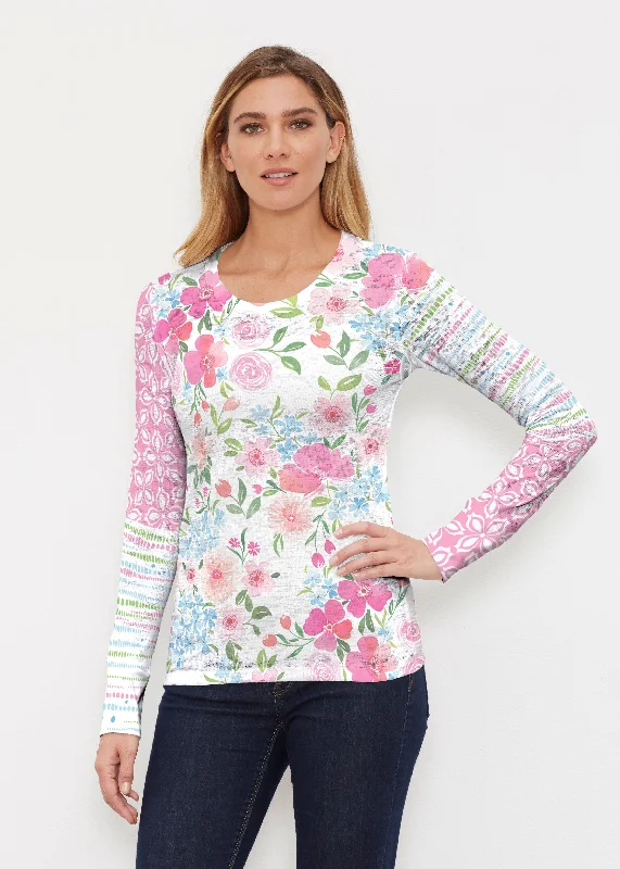 women's tops that offer a perfect blend of style, comfort, and affordabilityRosie Dots (8053) ~ Thermal Long Sleeve Crew Shirt