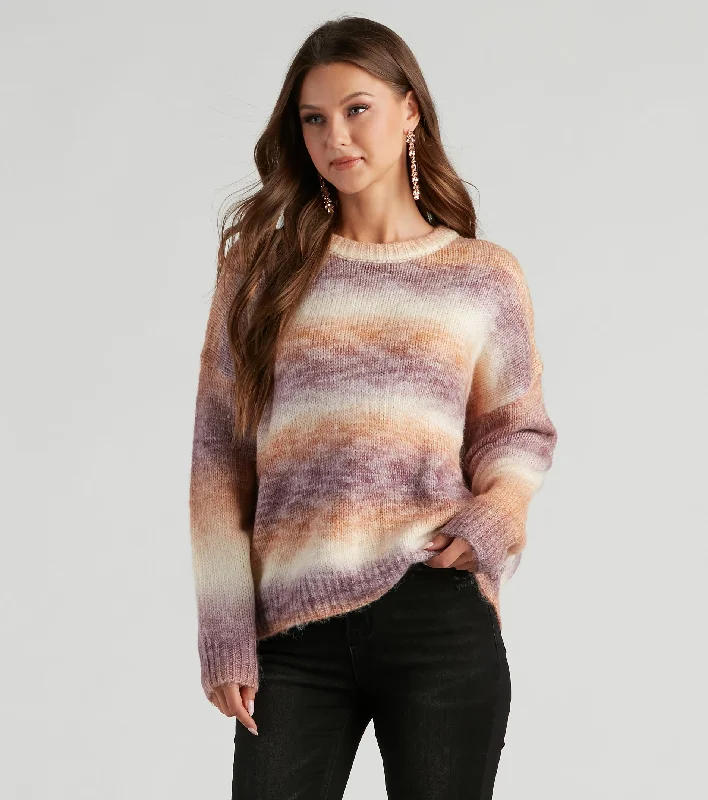 Cashmere Children's SweatersCaught In Color Ombre Knit Sweater