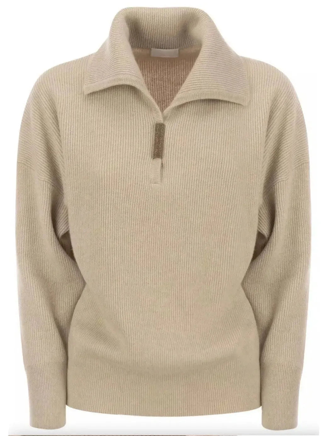 Trendy Pullover SweatersHalf-Zipped Knit Sweater