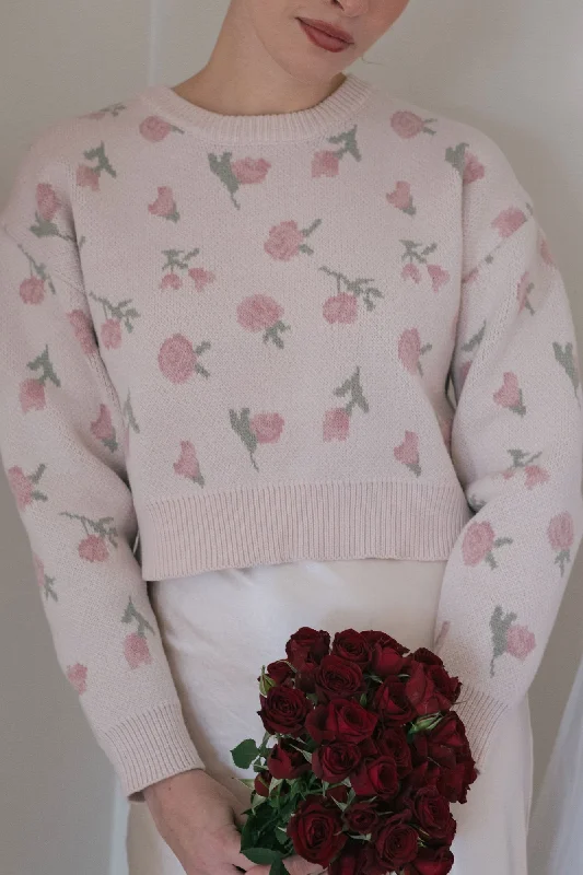 Baby SweatersHayden Floral Cropped Sweater