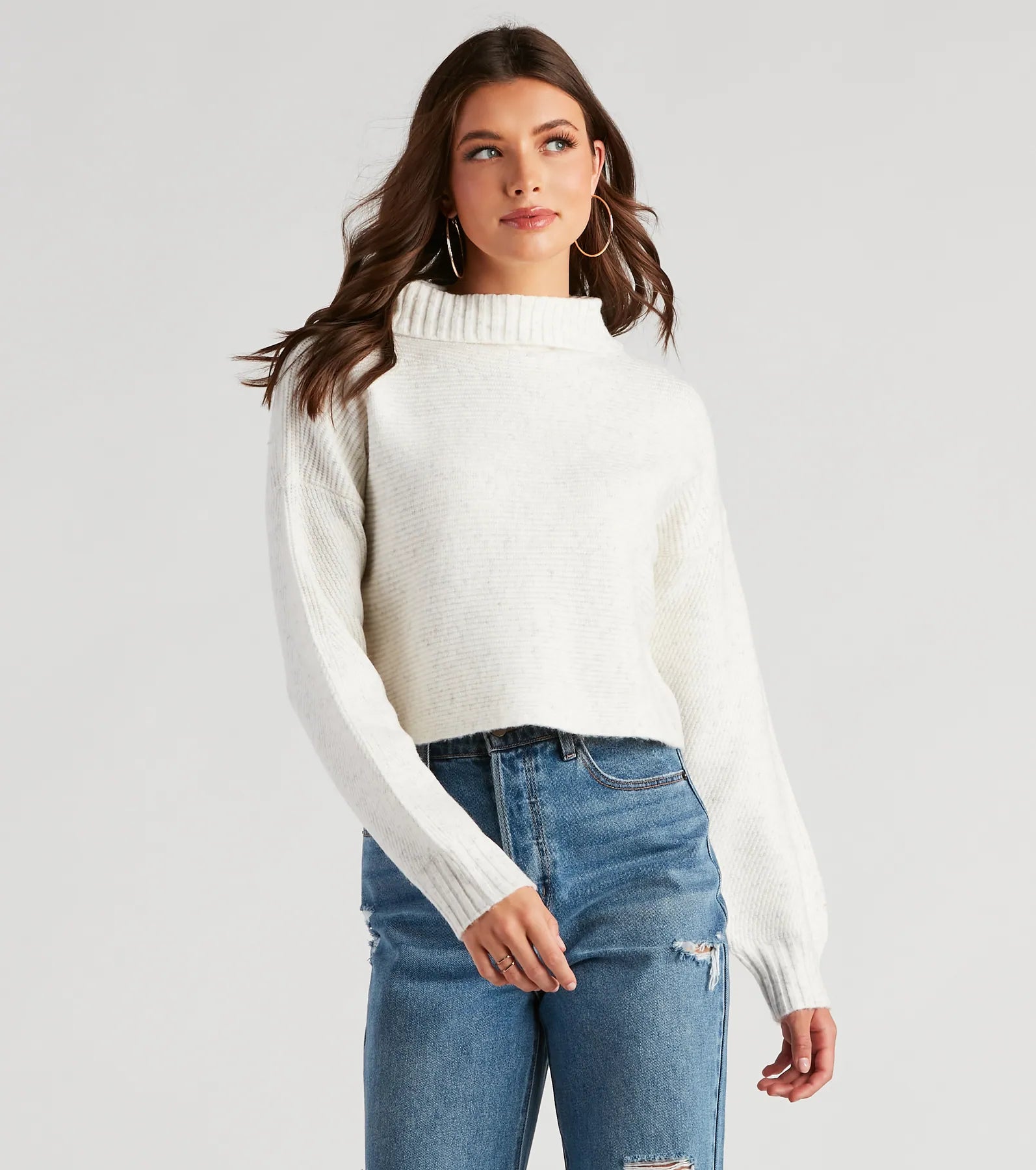 Discounted High-Quality Wool SweatersGot It Covered Surplice Sweater