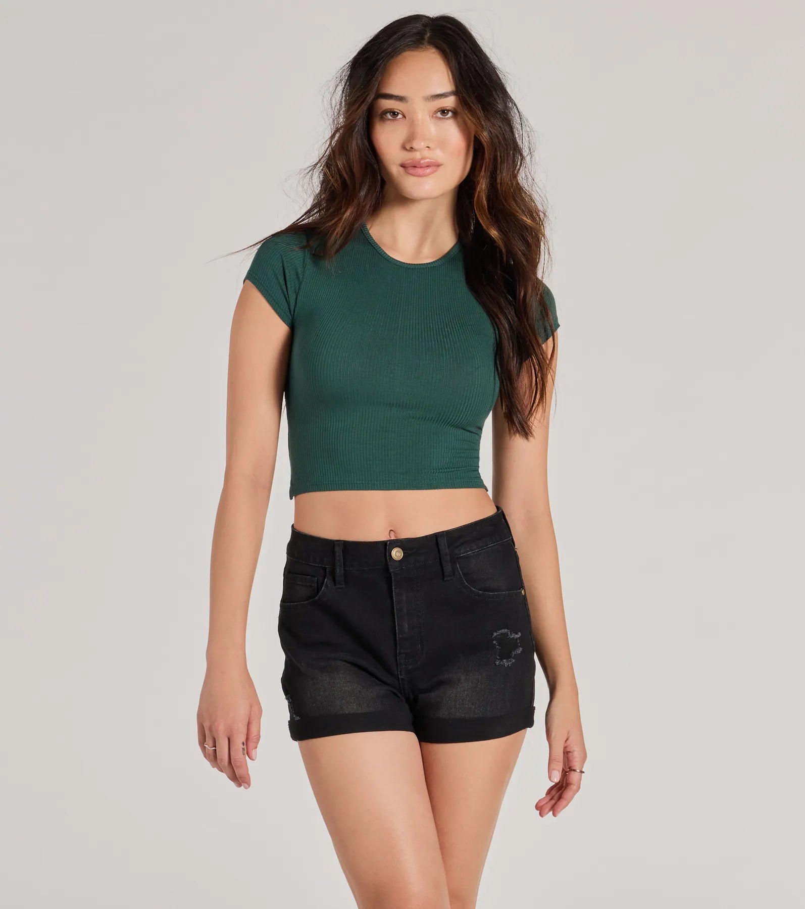 women's tops for those who want to create outfits that are both trendy and timelessCute Twist Strappy Back Crop Top