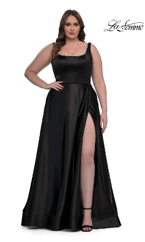 prom dress cleaningLong Plus-Size Prom Dress: La Femme 33026