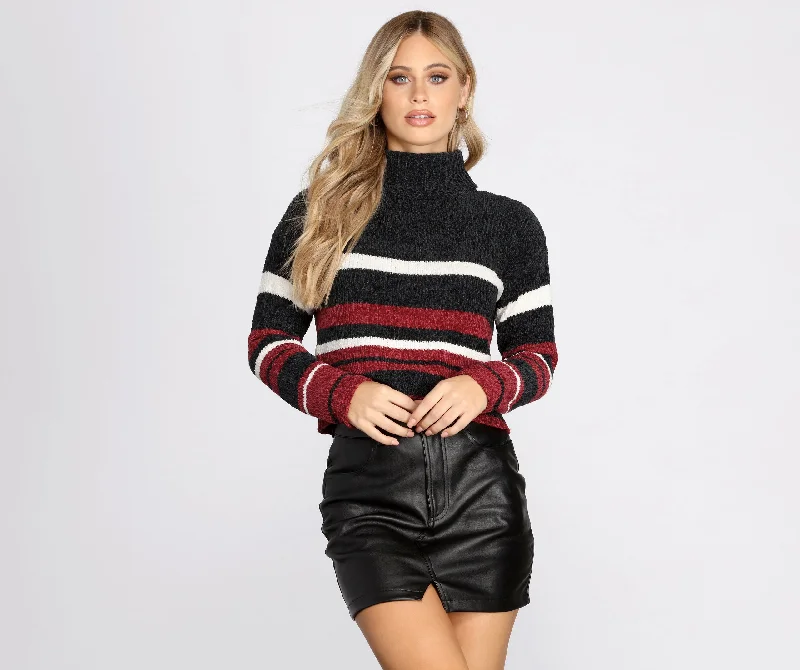 Dressy SweatersStriped For The Season Sweater