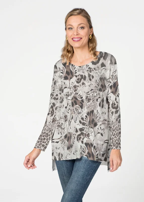 women's tops for those who want to create stylish and put-together outfits without spending a fortuneTulip Leopard Multi (7731) ~ Slouchy Butterknit Top