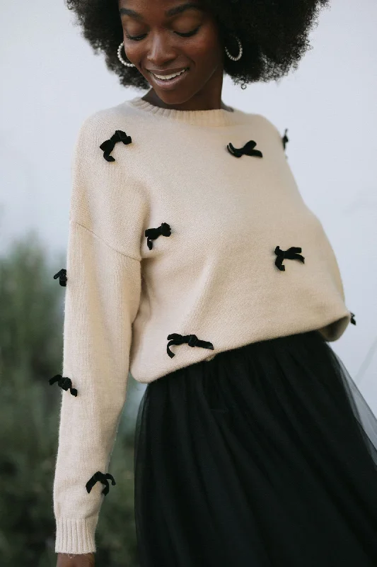 Quick-Dry Soft Knitted SweatersShelby Bow Knit Sweater