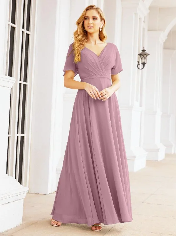 prom dress preservationNumbersea Formal Prom Gowns for Mother of The Bride Short Sleeves Bridesmaid Dress 28049