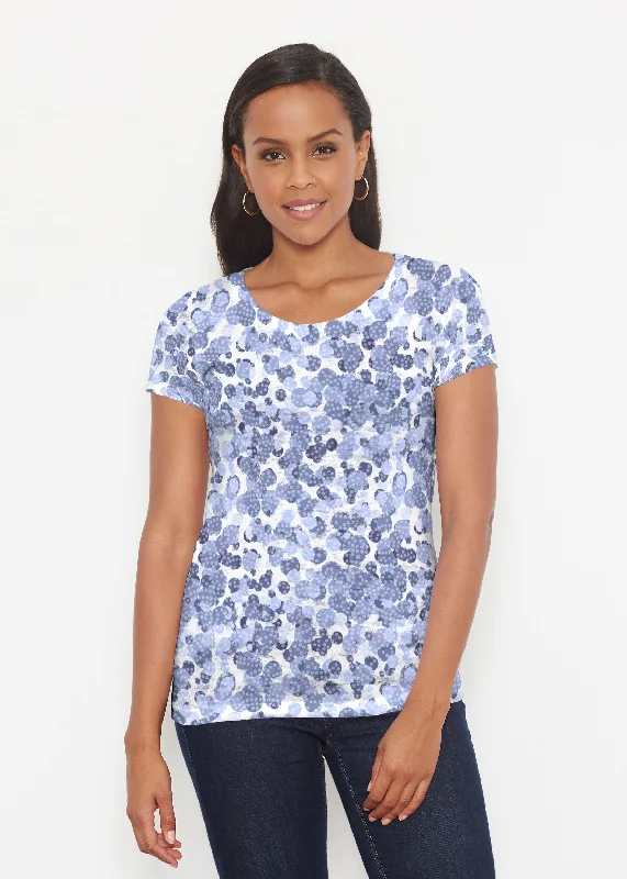 women's tops for those who want to wear pieces that are both comfortable and stylishOh Stamped (7784) ~ Signature Short Sleeve Scoop Shirt