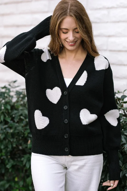 Wholesale SweatersBecky Heart Buttoned Cardigan