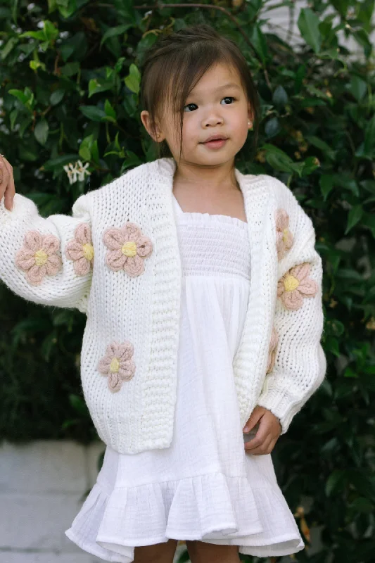 Fitted Oversized Cardigan SweatersMini Angela Floral Cardigan