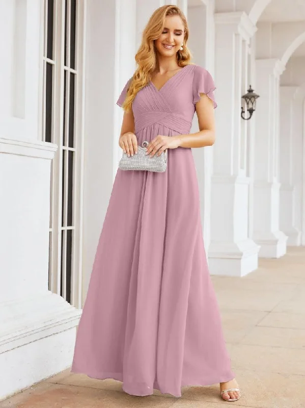 prom dress cleaningNumbersea Formal Prom Gowns for Mother of The Bride Cap Sleeves Bridesmaid Dress 28047