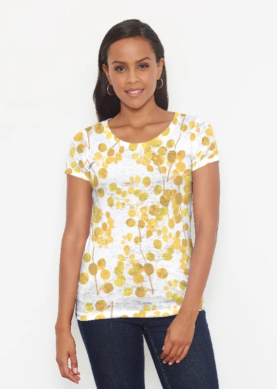 women's tops for mixing and matching with different bottomsGolden Pome (7846) ~ Signature Short Sleeve Scoop Shirt