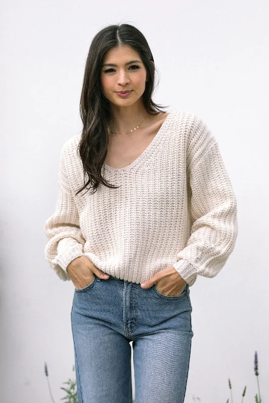 Embellished SweatersMaggie V-Neck Sweater