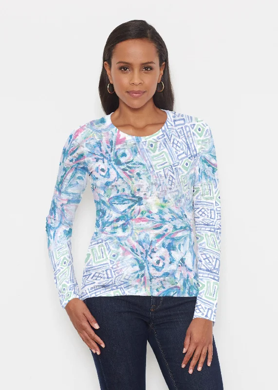 women's tops for those who believe in expressing their individuality through fashionLilly (17234) ~ Signature Long Sleeve Crew Shirt