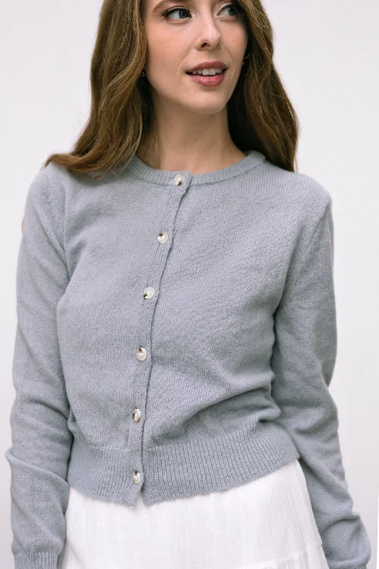 Turtle-Neck Wool SweatersBelinda Buttoned Knit Cardigan