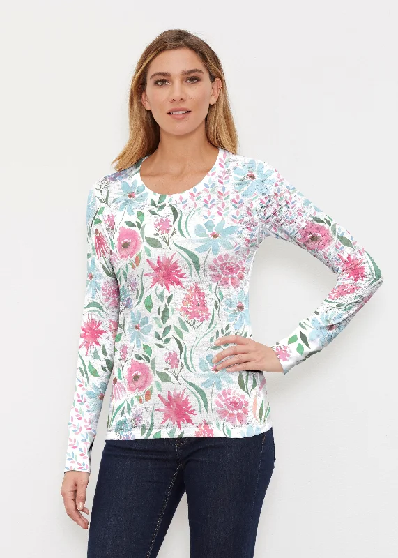 women's tops for maximalist fashion loversHello Dolly (8038) ~ Thermal Long Sleeve Crew Shirt