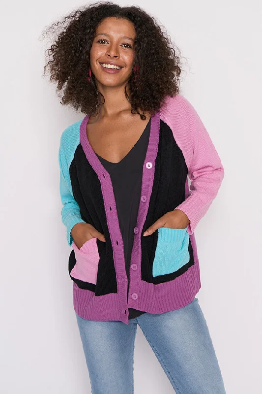 Knitted Crewneck SweatersHarley Liquorice Allsorts Cardigan